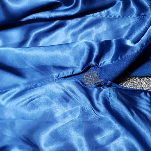 Vintage Ferncroft 100% Wool Shell Blue Coat Women's Size 11/12 - Picture 14 of 16